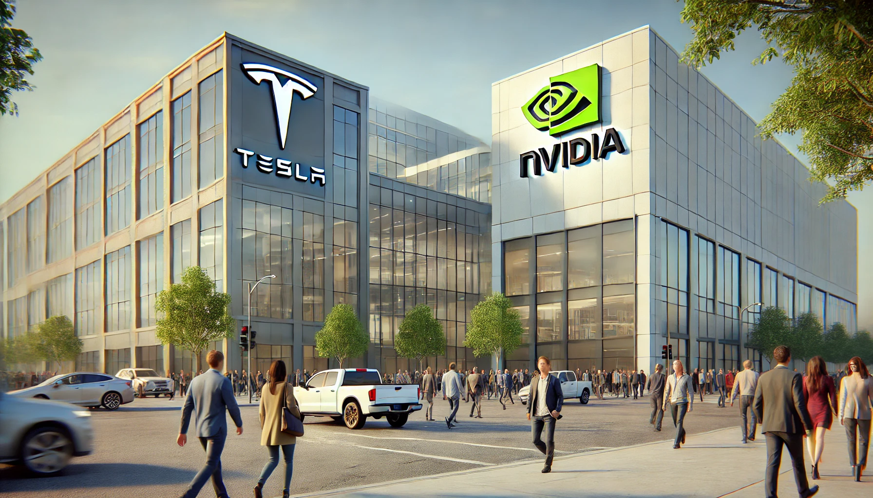 🚗 Tech and Auto Giants: Tesla and NVIDIA’s Market Moves